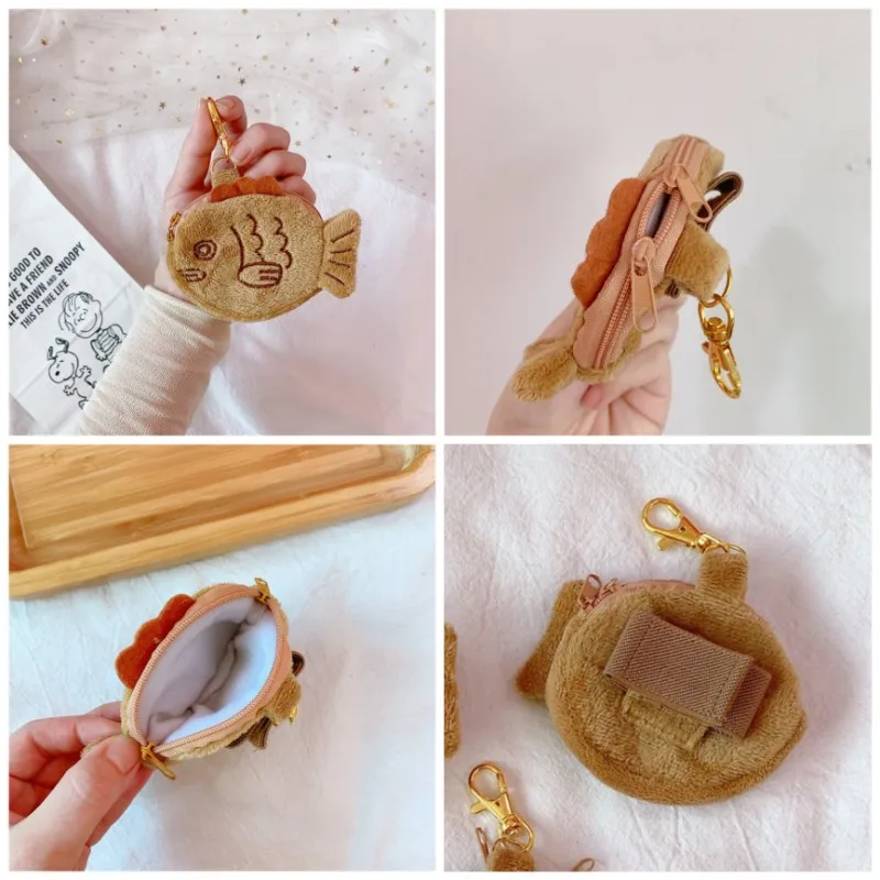 Nieuwe Japan Taiyaki Vis Pop Portemonnee Tas Knuffel