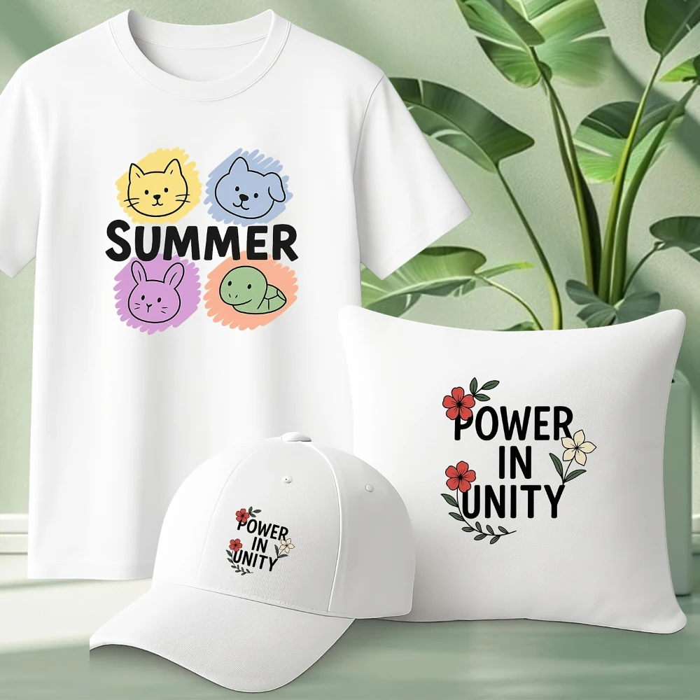 A4 Heat Transfer Paper laser Self Weeding Light Fabric 10sheets Laser Heat Transfer Paper For T-shirts No Need To Cut Off Edges