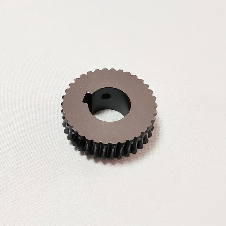 55x25x23mm 134 Teeth Black CD Rubber Cloth Worm Gear