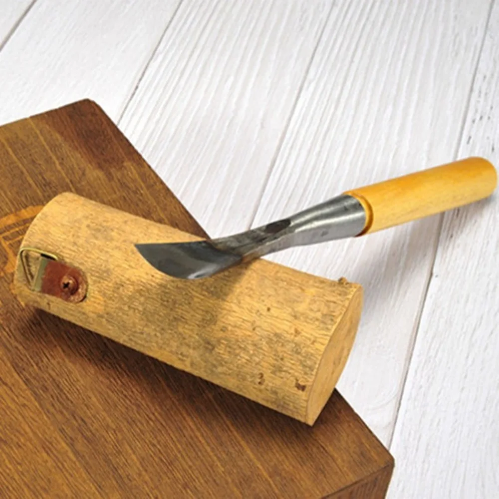Extra Large 50mm Wide Handmade Woodworking Carving Knives Round Chisel Woodworking Tools for Carving