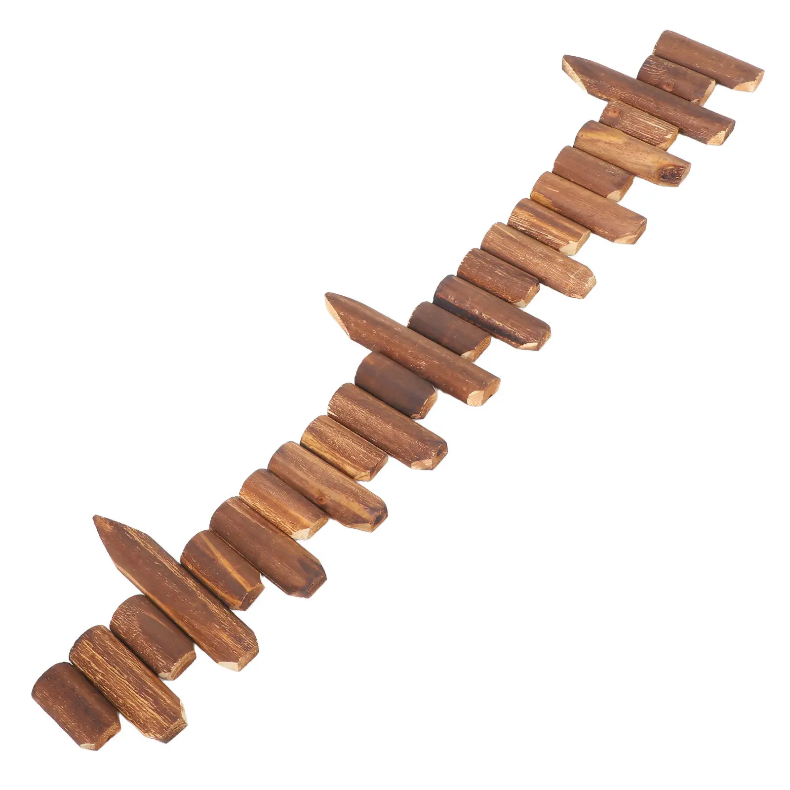 Decorative Wood Garden Edging Fence for Lawn Border Landscaping Yard Courtyard Edge Divider Reusable Easy Clean Rustic Style