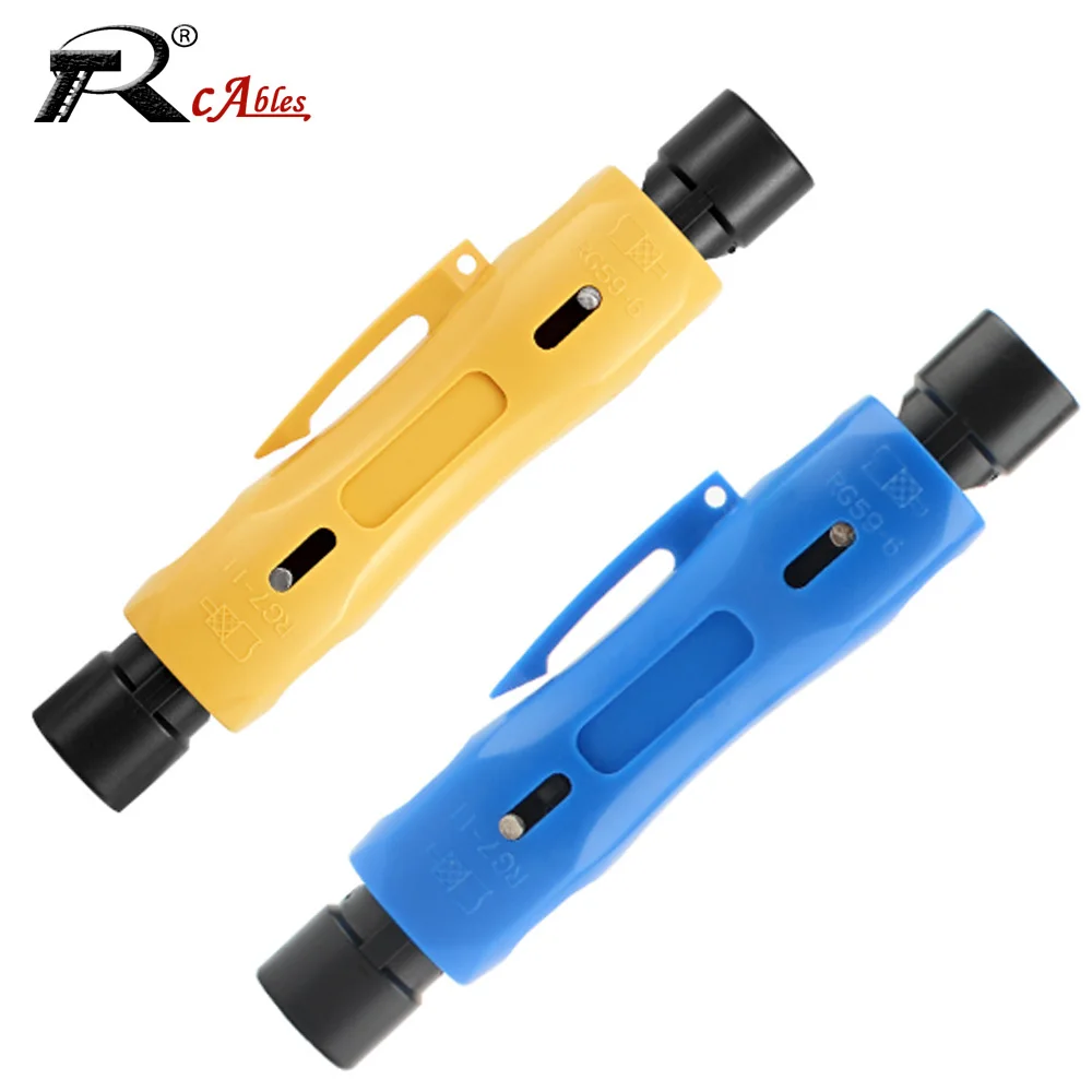 1PC RF Coaxial Cable RG59 RG6 RG7-11 Wire Stripper Coaxial Cable Simple Wire Stripper Stripper Tool High-Quality ABS Material