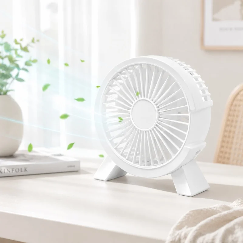 Mini USB Charging Fan Small Fan on The Desk Energy-saving Silent Desktop Personal Fan Portable Fan Household