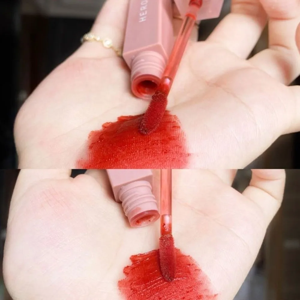 New Matte Finish Velvet Lip Gloss Mist Texture Watery Texture Glossy Lipstick Long Lasting Non-Sticky Lip Makeups for Girls