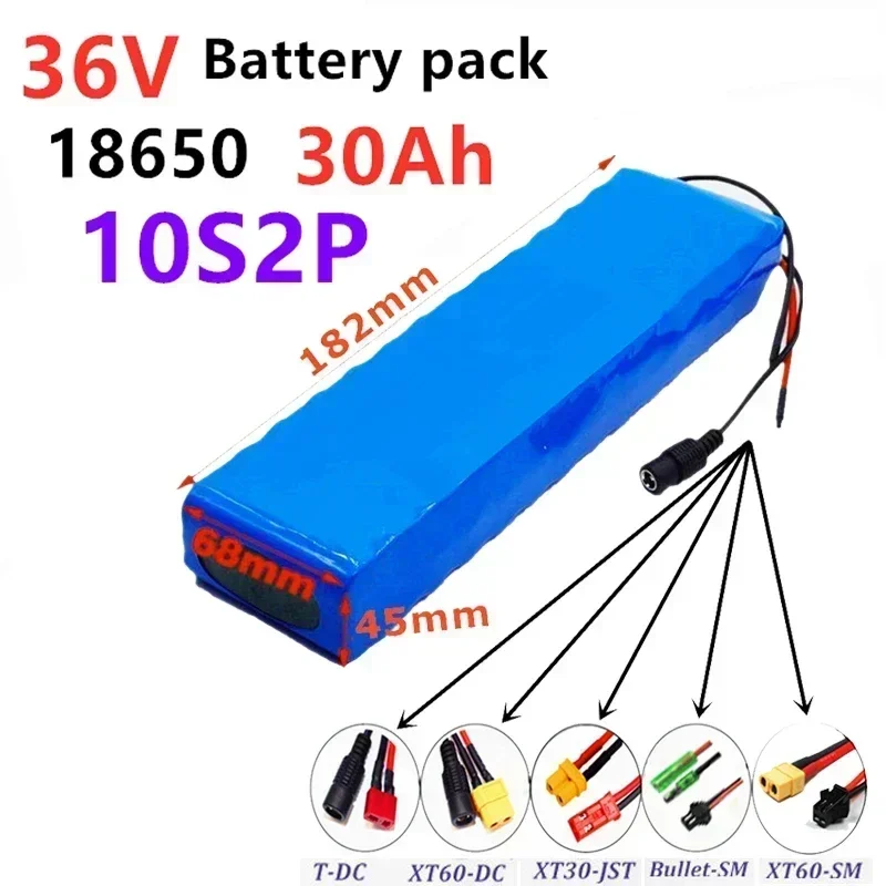 

Ebike 36V 30Ah Battery ebike battery pack 18650 Li-Ion Battery 250W-500W High Power and Capacity 42V Motorcycle Scooter