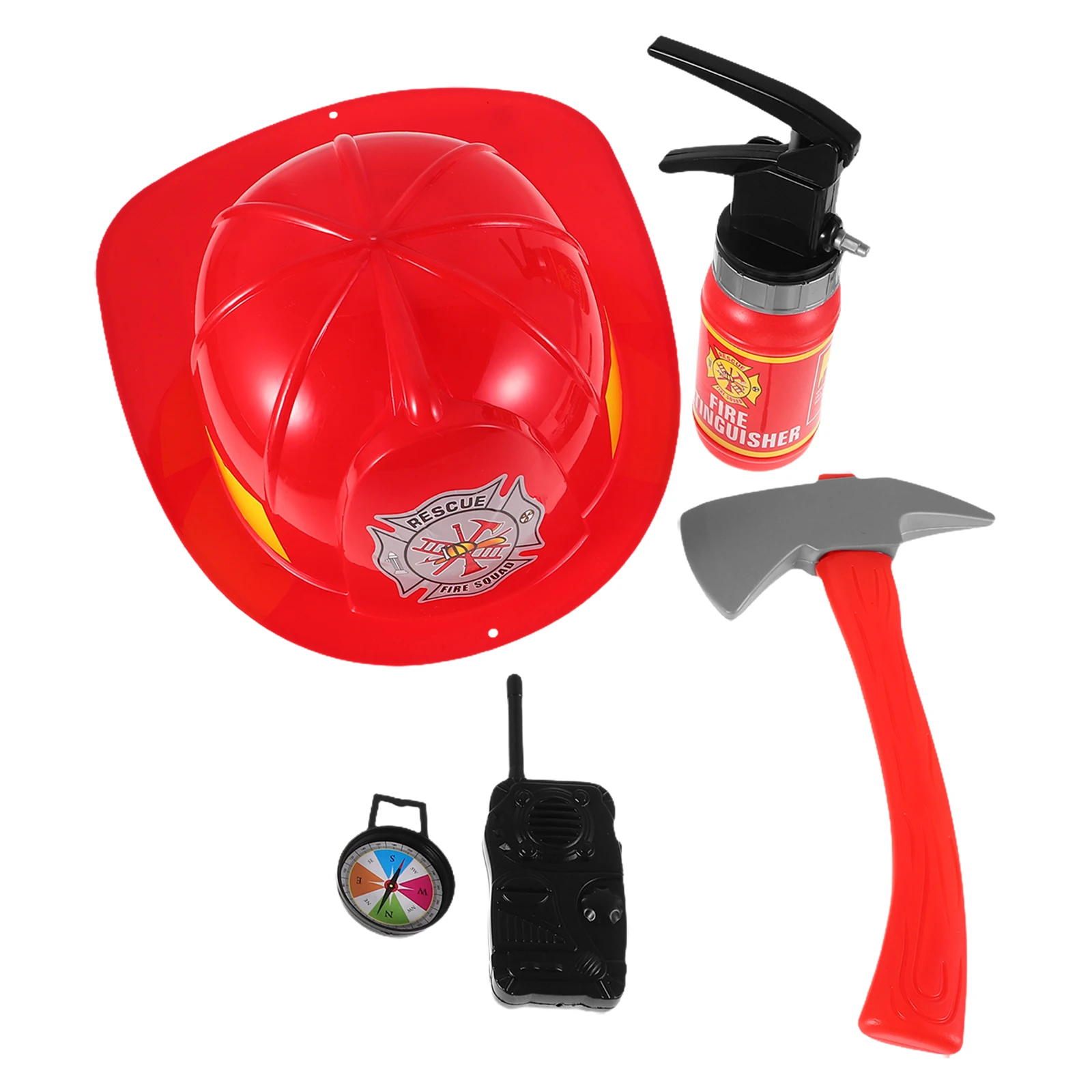 

Cosplay Children's Firefighter Set Toddler Plastic Fireman Accessories for Kids