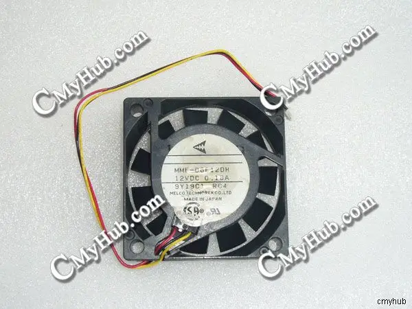 

Для Mitsubishi MMF-06E12DH RC4 DC12V 0.18A 6015 60x60x15 мм 3pin охлаждающий вентилятор MMF-06E12DH RC4