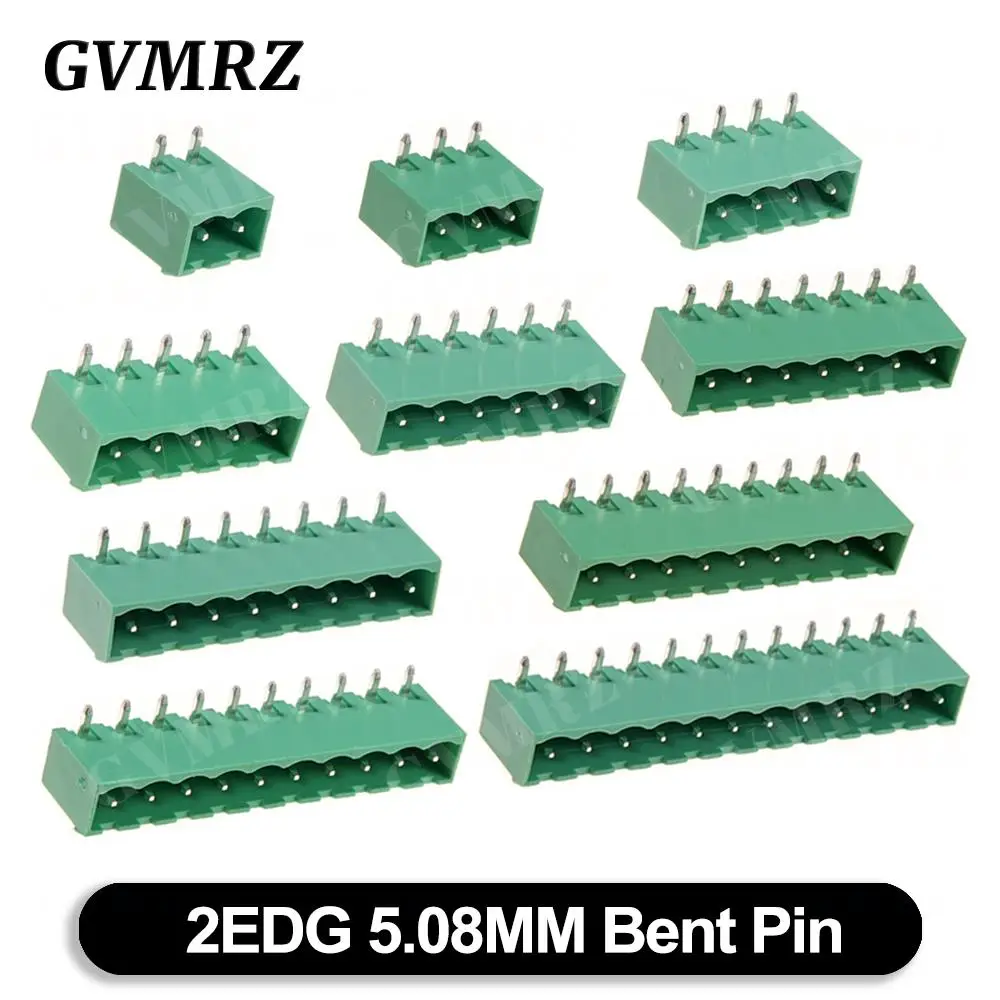 5PCS KF2EDG 2 3 4 5 6 7 8 9 10 12 PINPlug-in Seal PCB Plug-in Terminal Block 5.08mm Male Header Wire Connector 2EDG