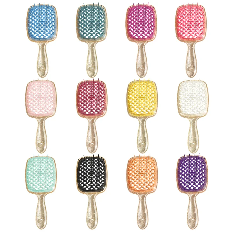 1 PCS Fluffy Air Cushion Scalp Massage Hair Brush Wide Teeth Hollow Combs Salon Women Styling Tool Hairdressing Supply