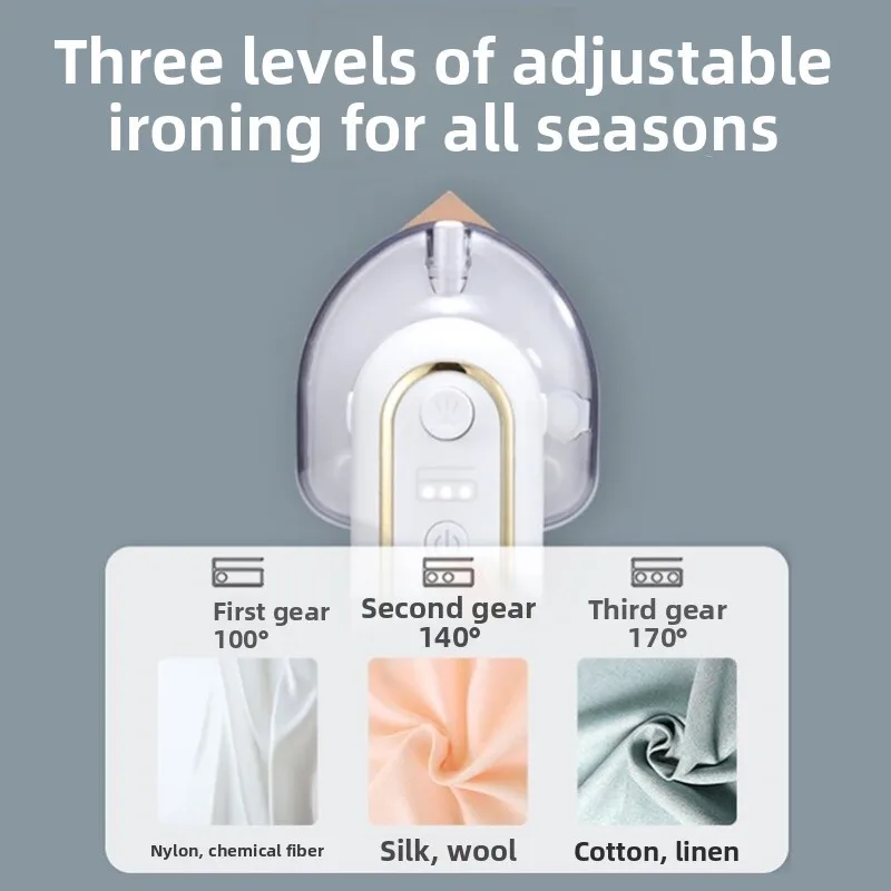 Hotel handheld business trip wireless iron clothing travel steam. Small usb hanging iron rechargeable coat