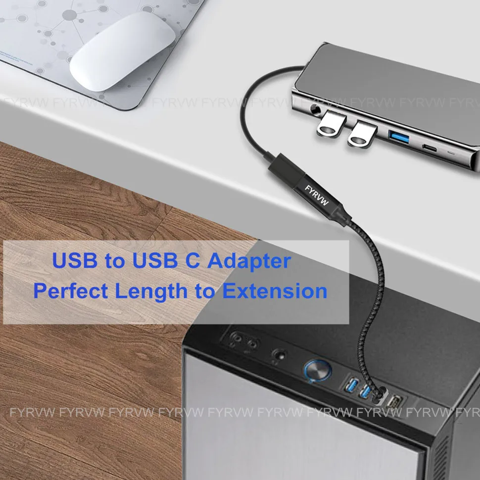 USB zu Typ C Buchse USB 3,2 10 Gbit/s bidirektion ales Kabel verlängern Daten übertragungs kabel SSD QC 3,0 Schnell ladung USB a zu USB c – Detail 2