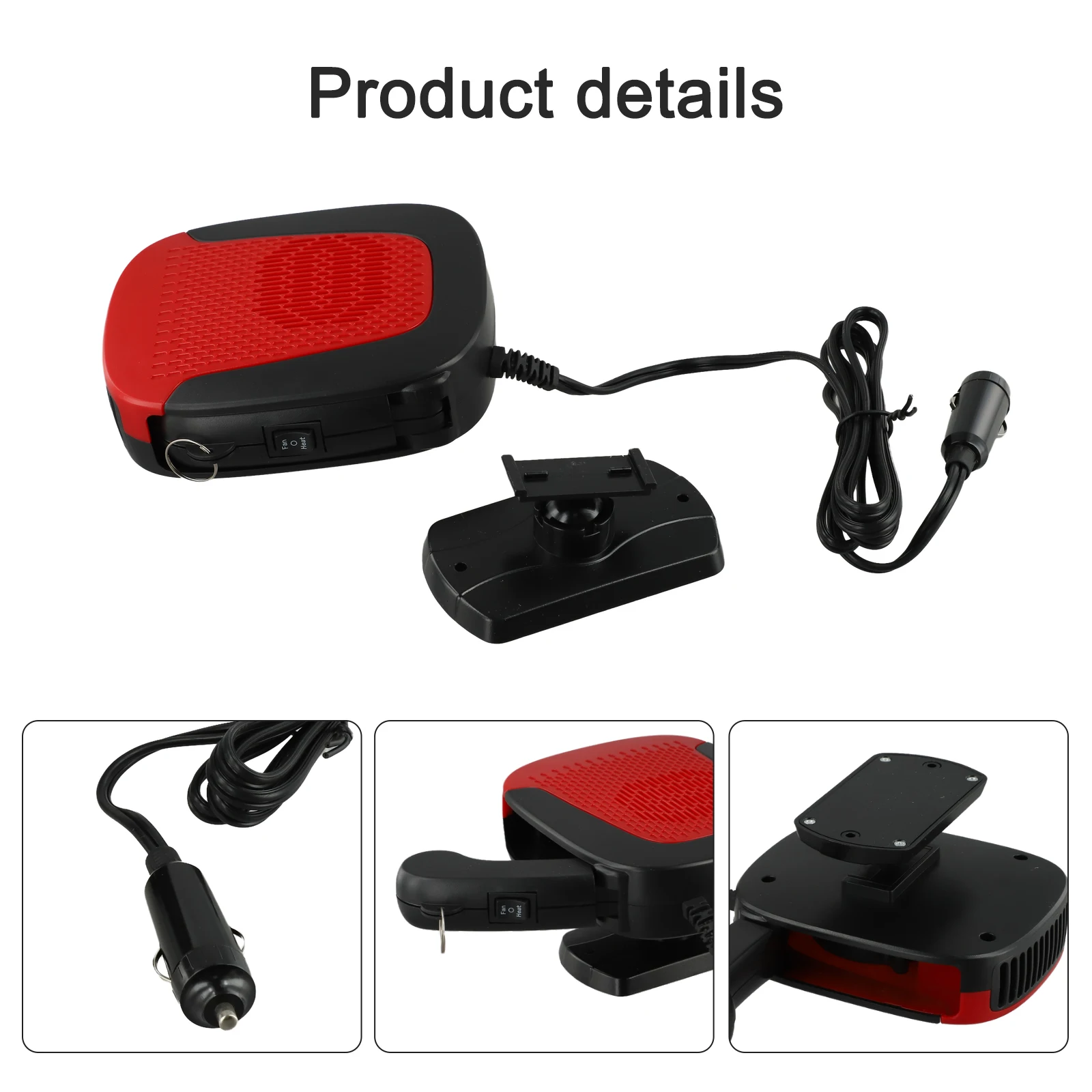 

Fast Heating 12V Defogger Winter Driving Adjustable Air Switch Compact Design Convenient Handle Easy To Use Low Noise Operation