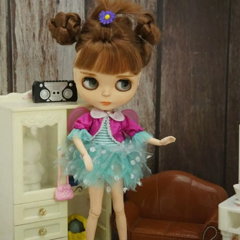 Fashion Elegant Jeans Pants Cute Mini Simple Dresses Coat DIY Accessories Princess Gauze Skirt for azone19 ICY DBS Dolls