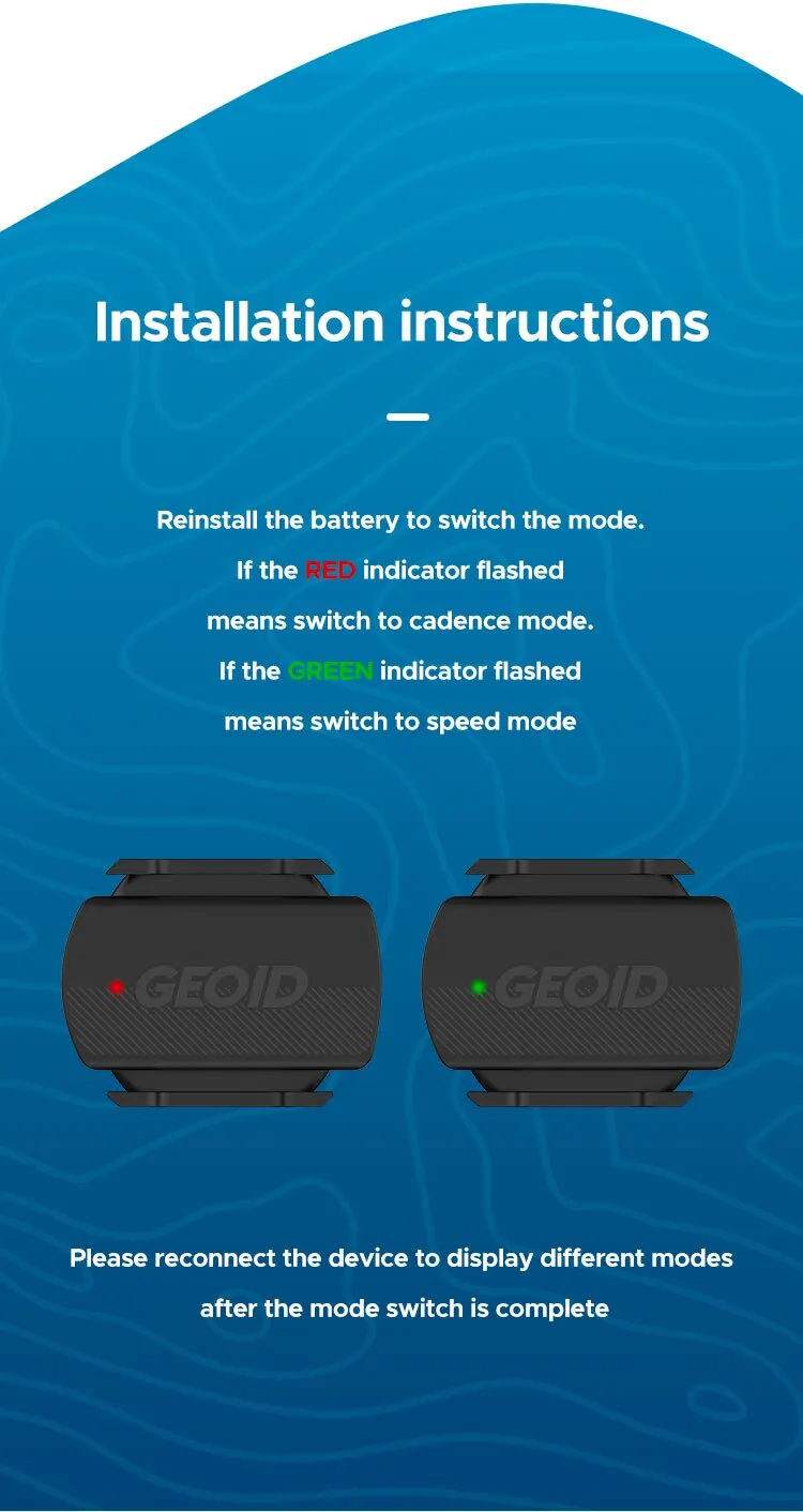GEOID Fahrradgeschwindigkeit Trittfrequenzsensor Ant Bluetooth für GPS-Fahrradcomputer Dual Mode für Magene Rennrad MTB-Zubehör – Detail 7