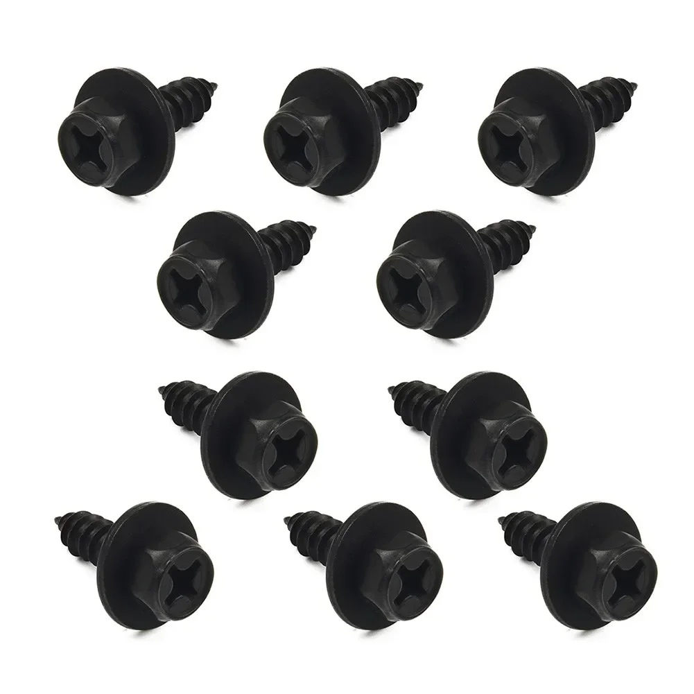 Fender Bolts Clips Black Stem Length 17 Mm Bumper Fastener For 9mmx9mm Hole Rivet 10PCS Screw 10x Seal Accessories