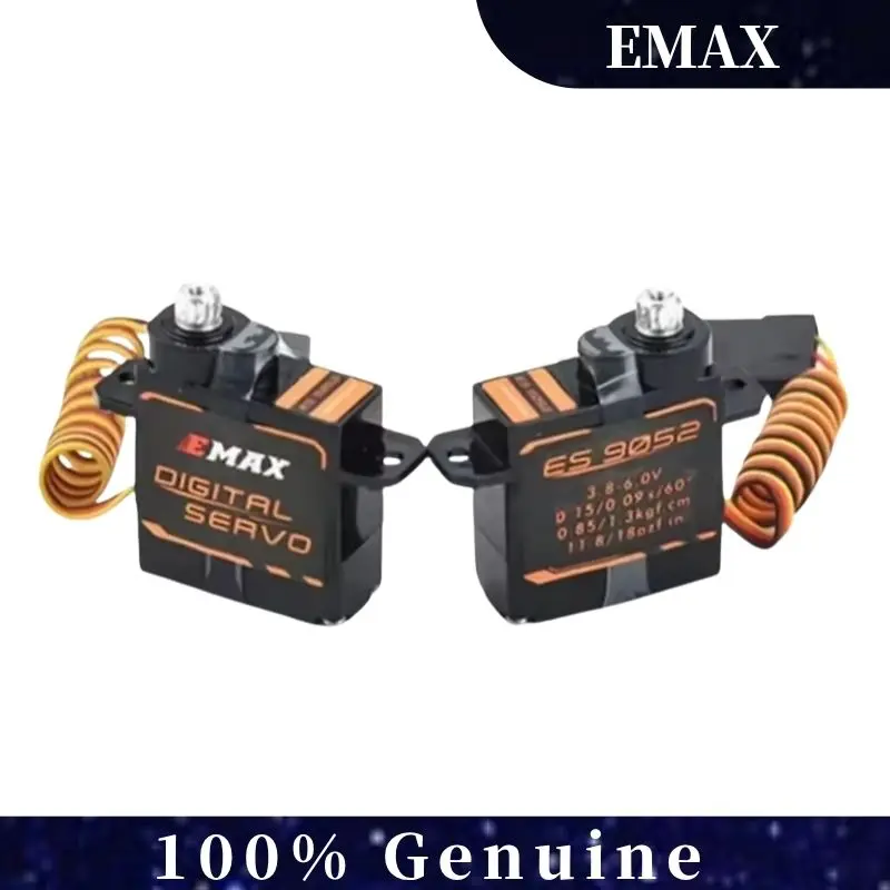 

EMAX ES9052MD Цифровой сервопривод с металлической шестерней 5,5 г для радиоуправляемого FPV самолета, управления рулевым управлением дрона, точное производительность с высоким крутящим моментом