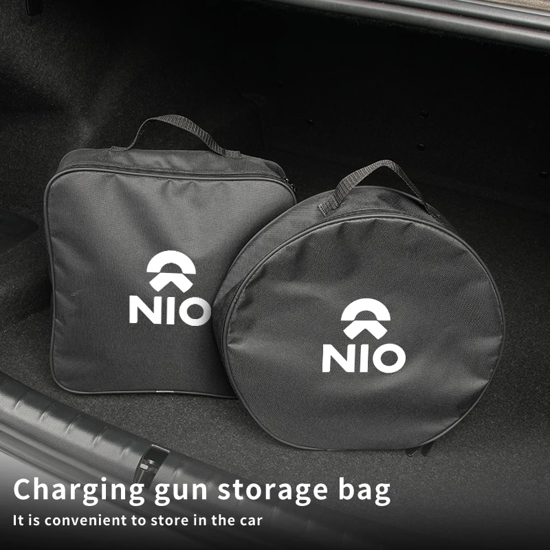 EV Car Charging Cable Storage Box Electric Vehicle Charger Cables Carry Bag For Nio ES6 EC6 ES8 2018-2020 ET7 EP9 Eve ET5