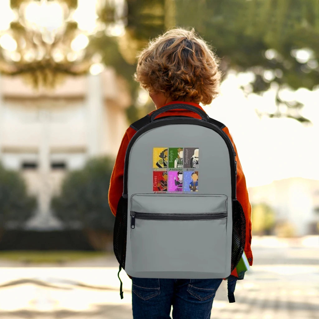 Mochila escolar sin marco para niños, mochila de estudiante de gran capacidad, mochila de estudiante de secundaria de dibujos animados, 17 pulgadas