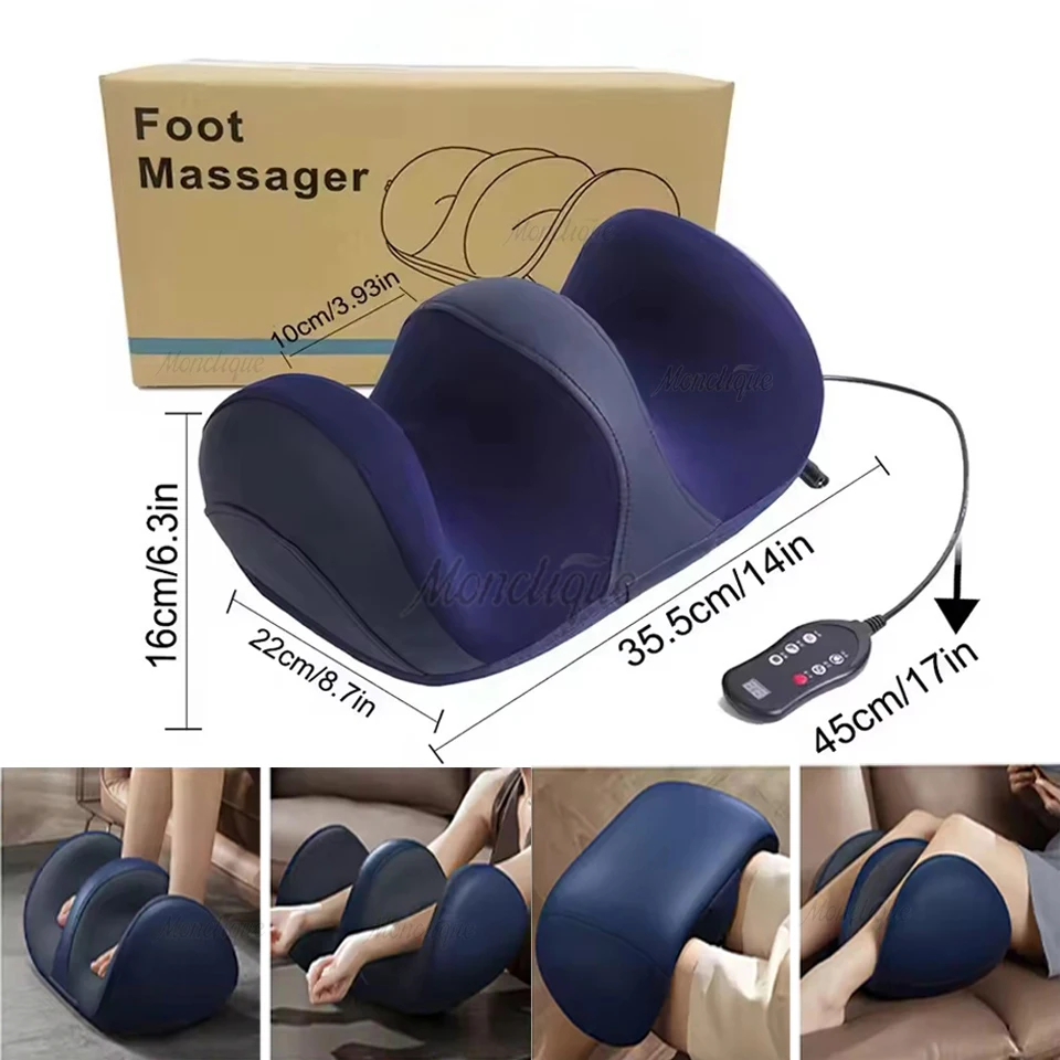 

Automatic 3D Shiatsu Foot Massager for Circulation Relax Deep-Kneading Hot Compress Calf Massage Machine Blood Circulation Tools