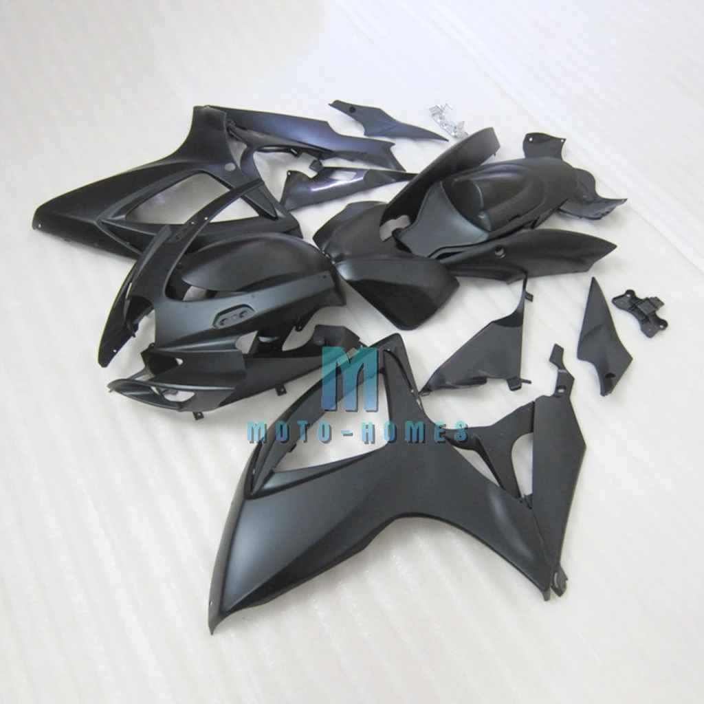Customable Fairing Kit for GSXR600 GSXR750 2006 2007 GSXR 600 750 06 07 100% Fit Injection Mold Fairings Bike Matte Black