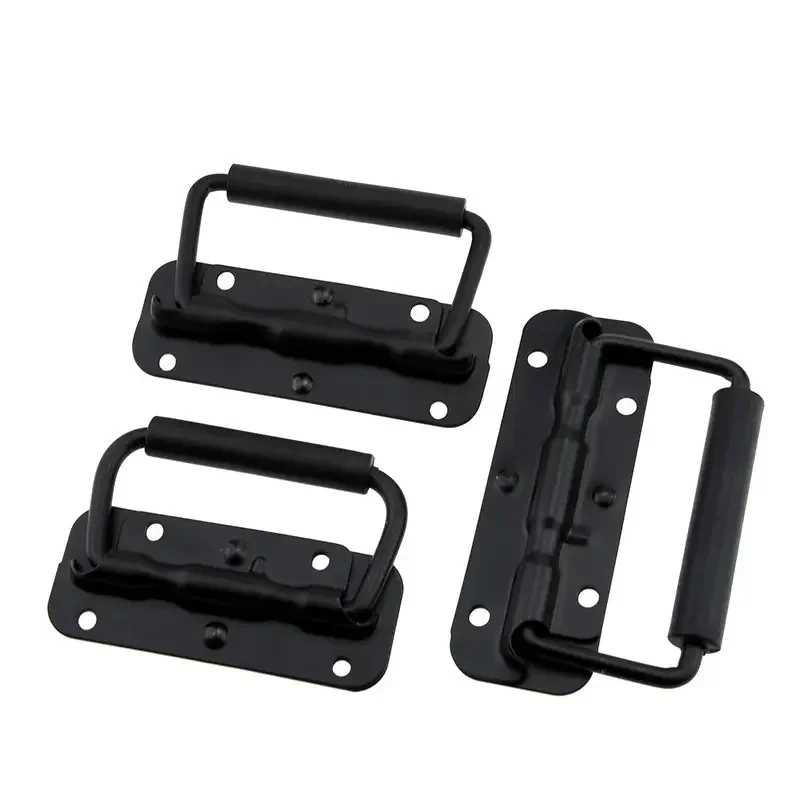 

2pcs Spring Handle Luggage Foldable Handle Furniture Hardware Heavy-Duty Handles For Toolboxes Cabinets Industrial Equipment