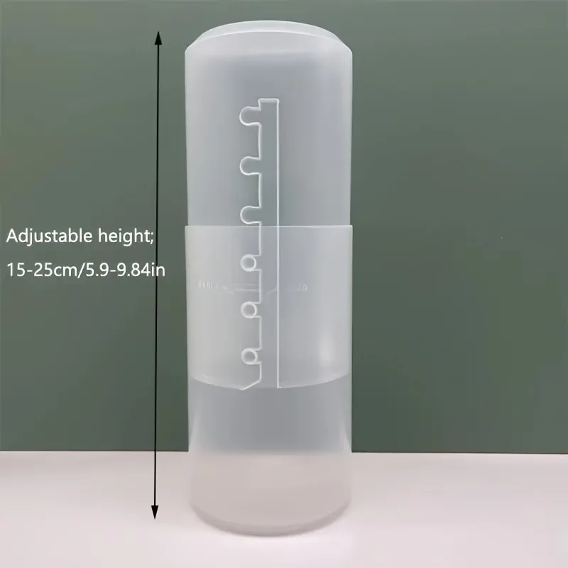 5 قطع/1 قطعة حاوية أقلام قابلة للسحب مقاومة للغبار، حامل فرشاة مكياج قابل للتعديل، تخزين اللوازم المكتبية، منظم سفر محمول #3