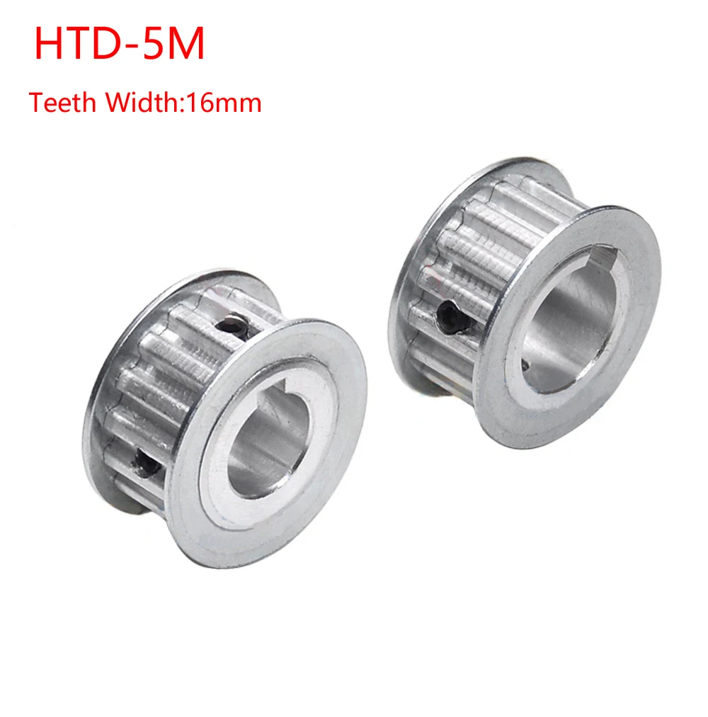 HTD-5M Timing Belt Pulley 14/15/16/17/18/19/20/21/22/23/24/25/26/28/30/32/34/36/38Teeth Pitch 5mm AF-type With Keyway Width 16mm