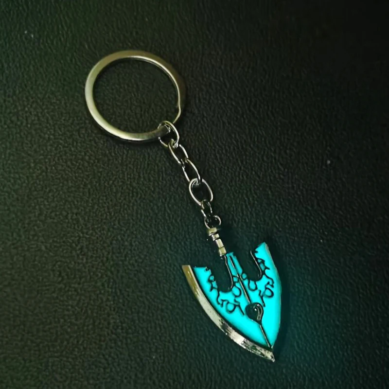 Collar de dibujos animados de JoJo BIZARRE ADVENTURE, colgante de Metal luminoso con flecha de la Reina asesina que brilla en la oscuridad, 1 piezas