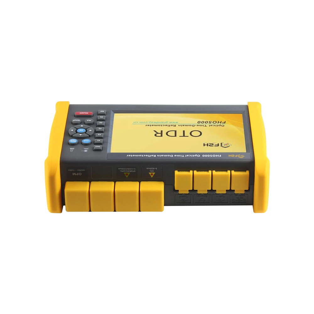 グランドウェイオリジナルFHO5000 Sm Otdr 1310/1550nm 35/33db内蔵パワーメーターVFLタッチスクリーンIOLM 100km