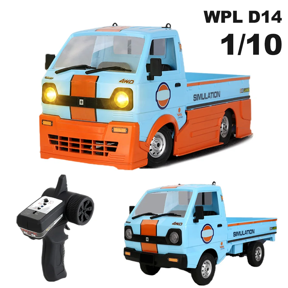 

WPL 1/10 D14 Rc Car Classical Transport Truck Off Road Racing Drift Vehicle 2.4G Remote Control Crawler Model Toys for Kids