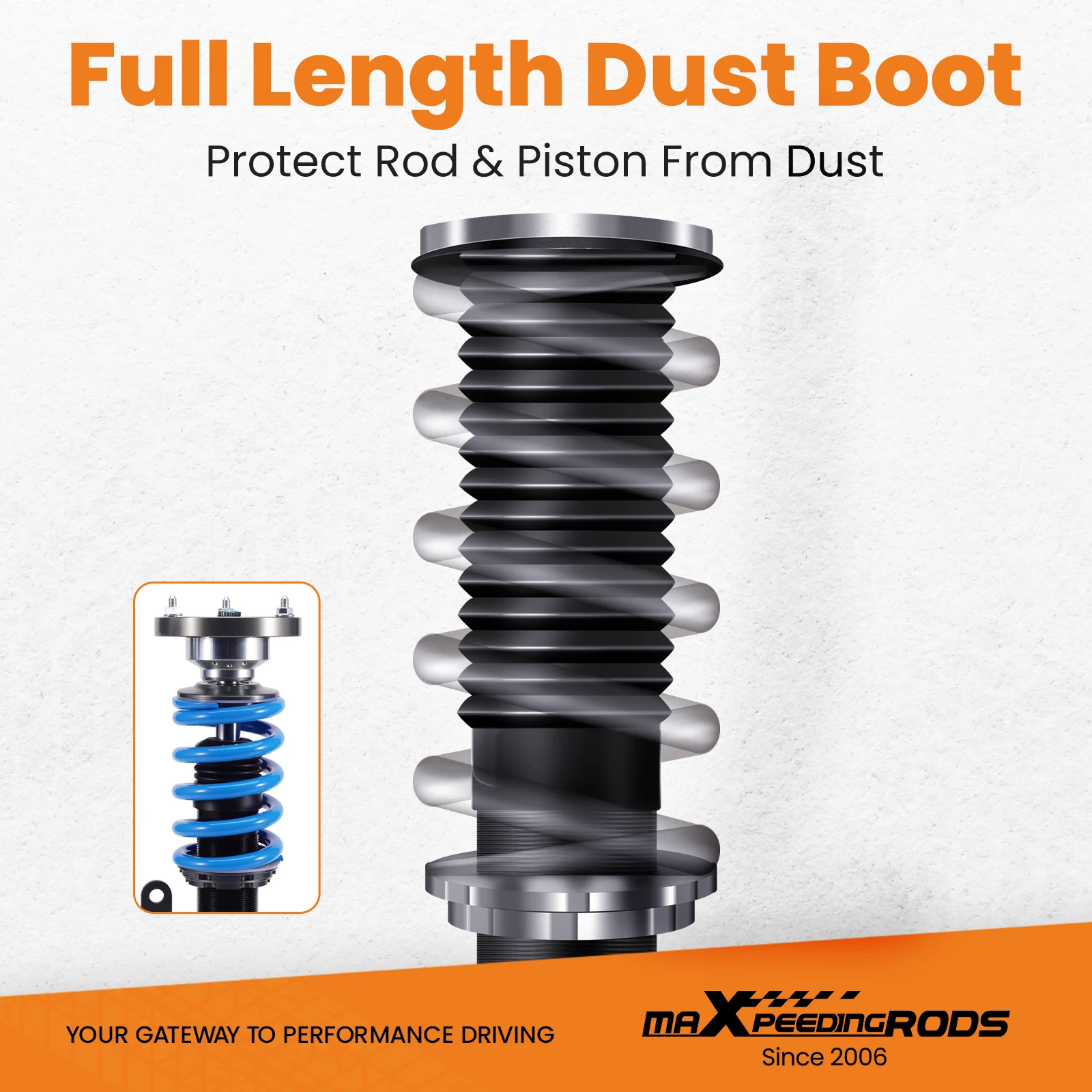 MaXpeedingrods T6 Coilovers Lowering Coils for BMW 3-Series E90 xDrive AWD 06-11 Coilovers Lowering Coils