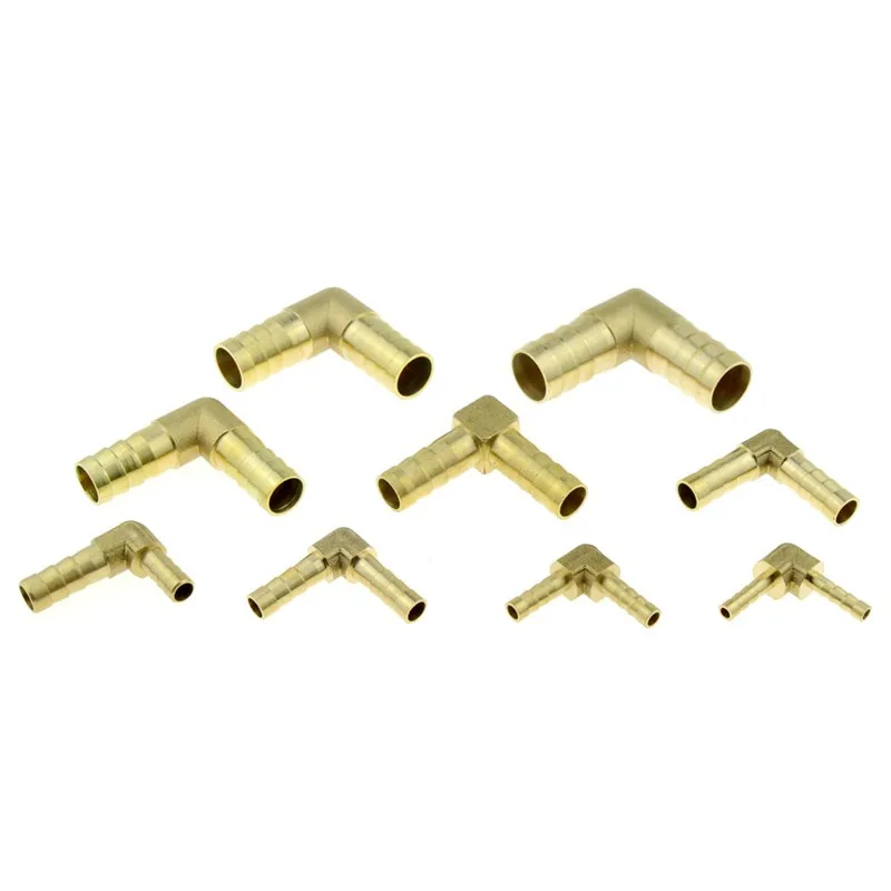 4mm 5mm 6mm 8mm 10mm 12mm 14mm 16mm 19mm 25mm Hose Barb Brass Barbed Straight Elbow Tee Y 2 3 4 Way Pipe Fitting Connector