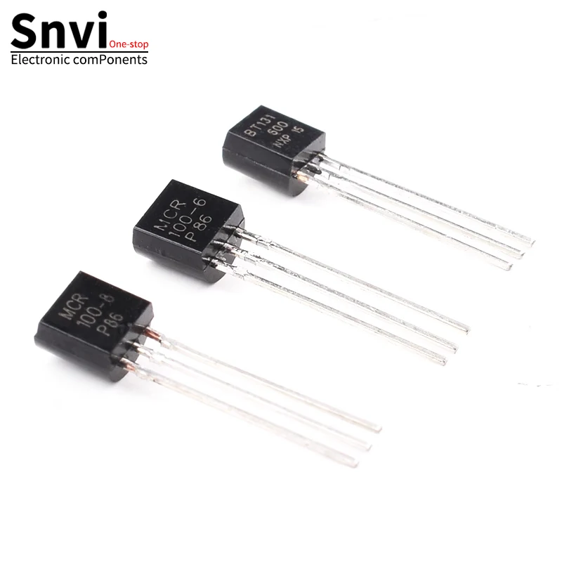 

20PCS New and Original BT131 MCR100-6 97A6 97A8 100-6 TO-92 Triacs IC BT131-600 MCR100-6 100-8 MAC97A6 MAC97A8