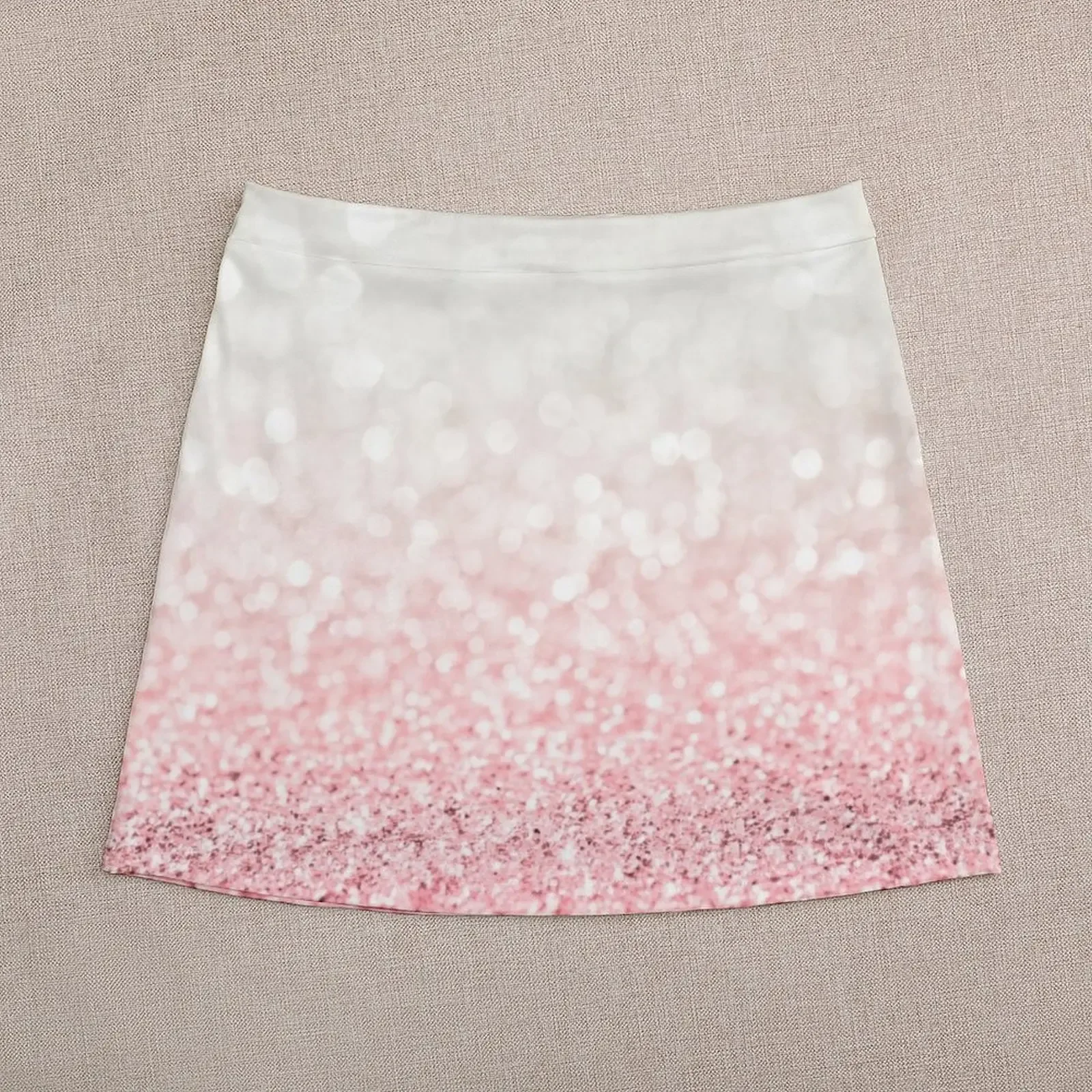 Pink Ombre Glitter Mini Skirt night club outfit skirts japanese fashion korean style