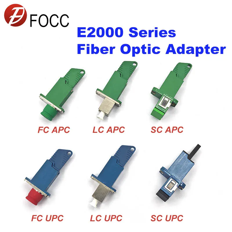 E2000 APC/UPC FC/LC Fiber Optic Adapter Fiber Optical Coupler Flange Connector Simplex FTTH Telecom Network Universal Converter