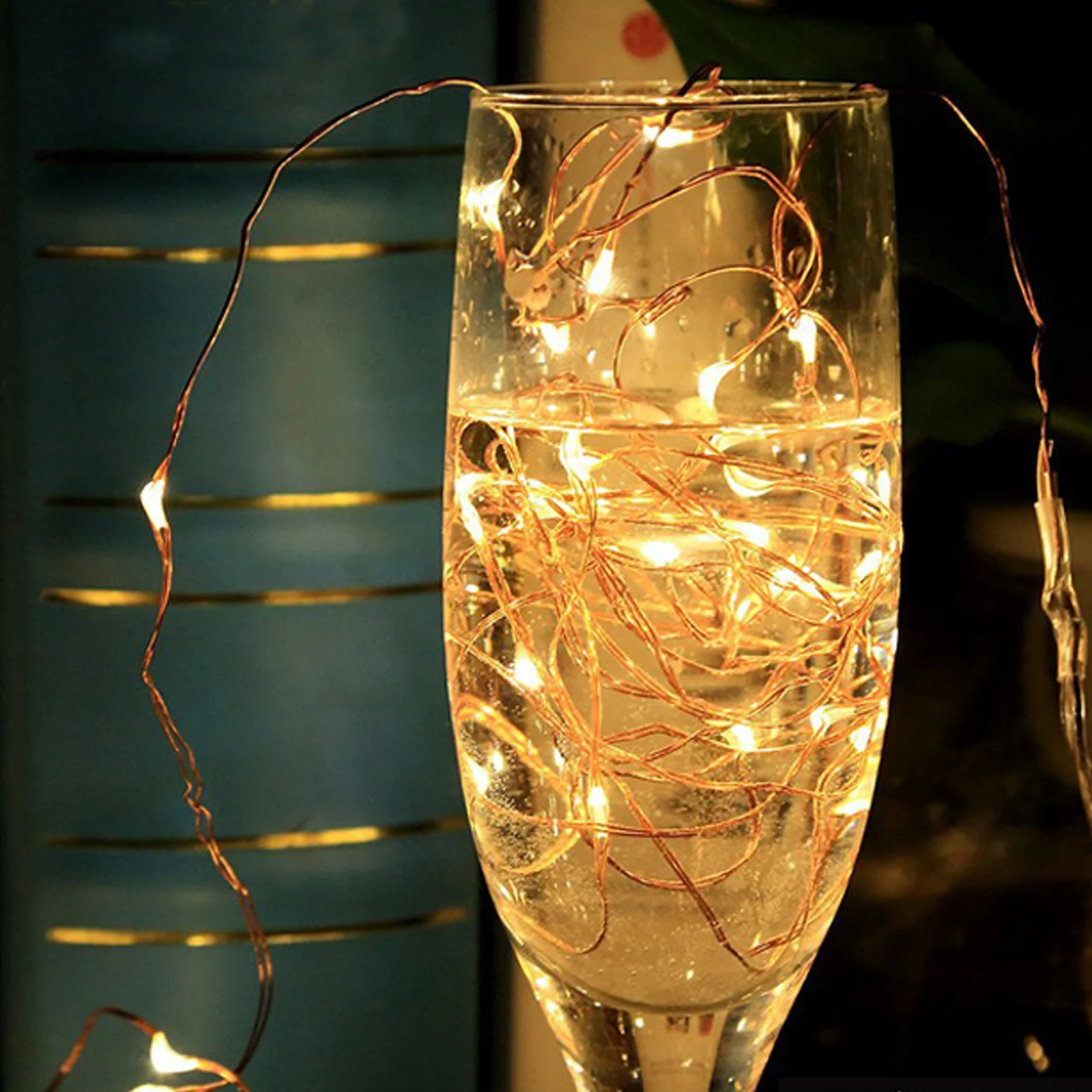 

10M Copper Wire Led String Lights Warm White Dc 12V 500Lm Waterproof For Holiday Party Christmas Decoration Outdoor Indoor