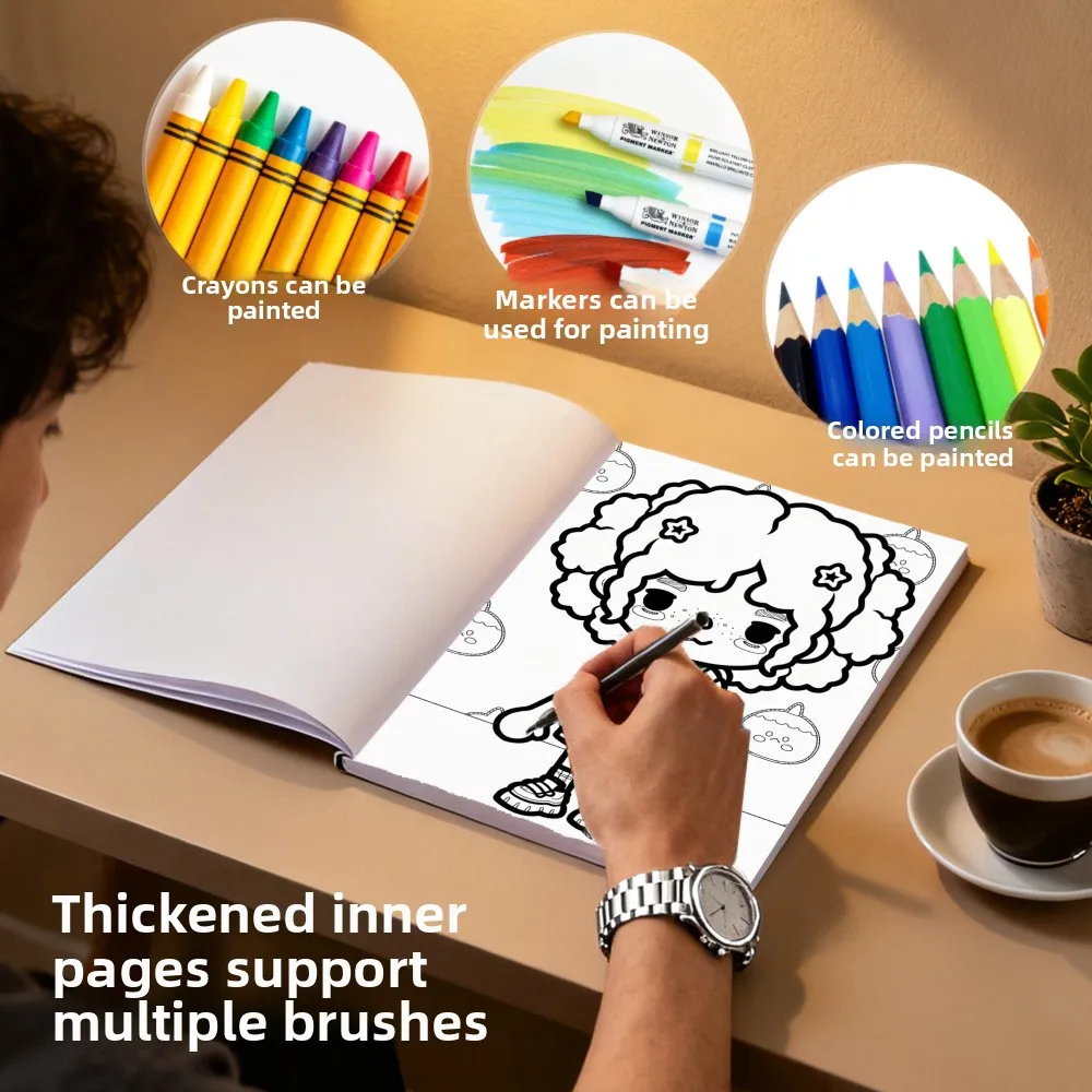 Toca Coloring Book, Cute Cartoon Character Coloring Pages, Fun Simple Line Art for Kids Creative Activity & Relaxation