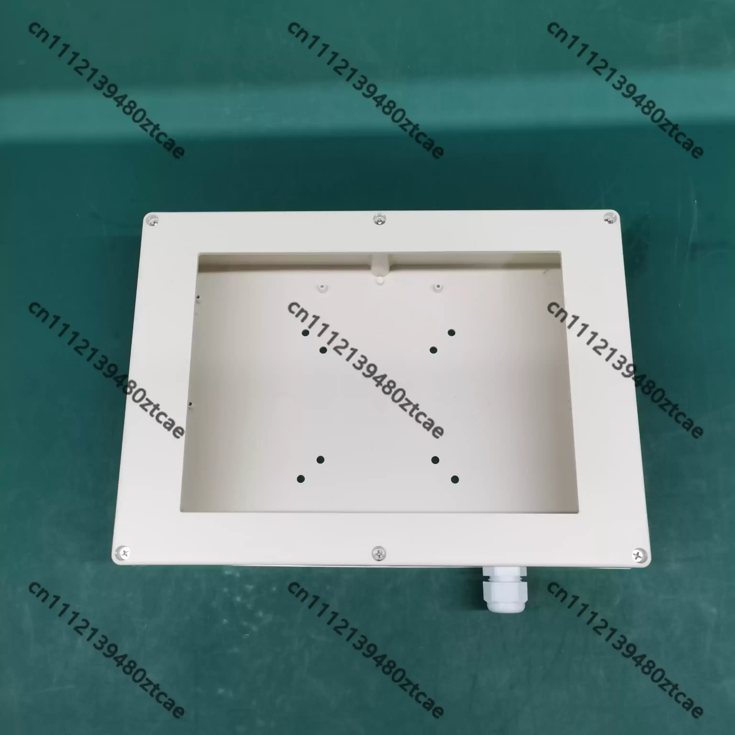7 Inch Touch Screen Installation Case HMI Bottom Shell PLC All-in-One Housing with Bracket Holes Bottom Outlet Design