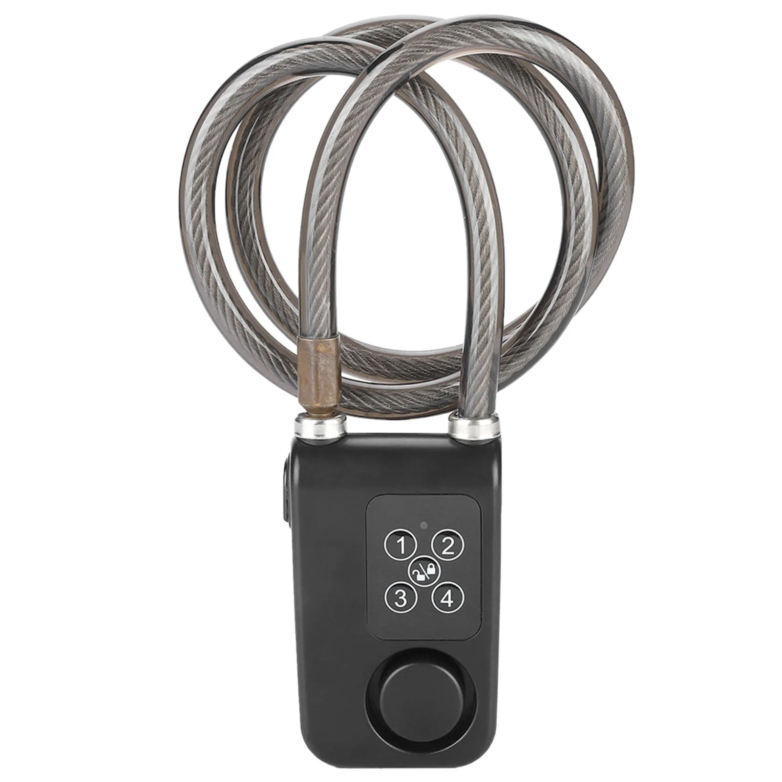 Premium Secure 110dB Smart Lock Waterproof Password Control Sensitive Bicycle Lock Anti theft Alarm Lock Batteries Not Included