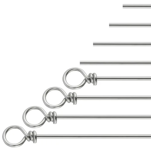 30 Uds. Eje de alambre giratorio de pesca, suministros para hacer señuelos, alambre en bucle giratorio, para plataforma Tokyo, lubina de trucha de agua dulce, acero inoxidable
