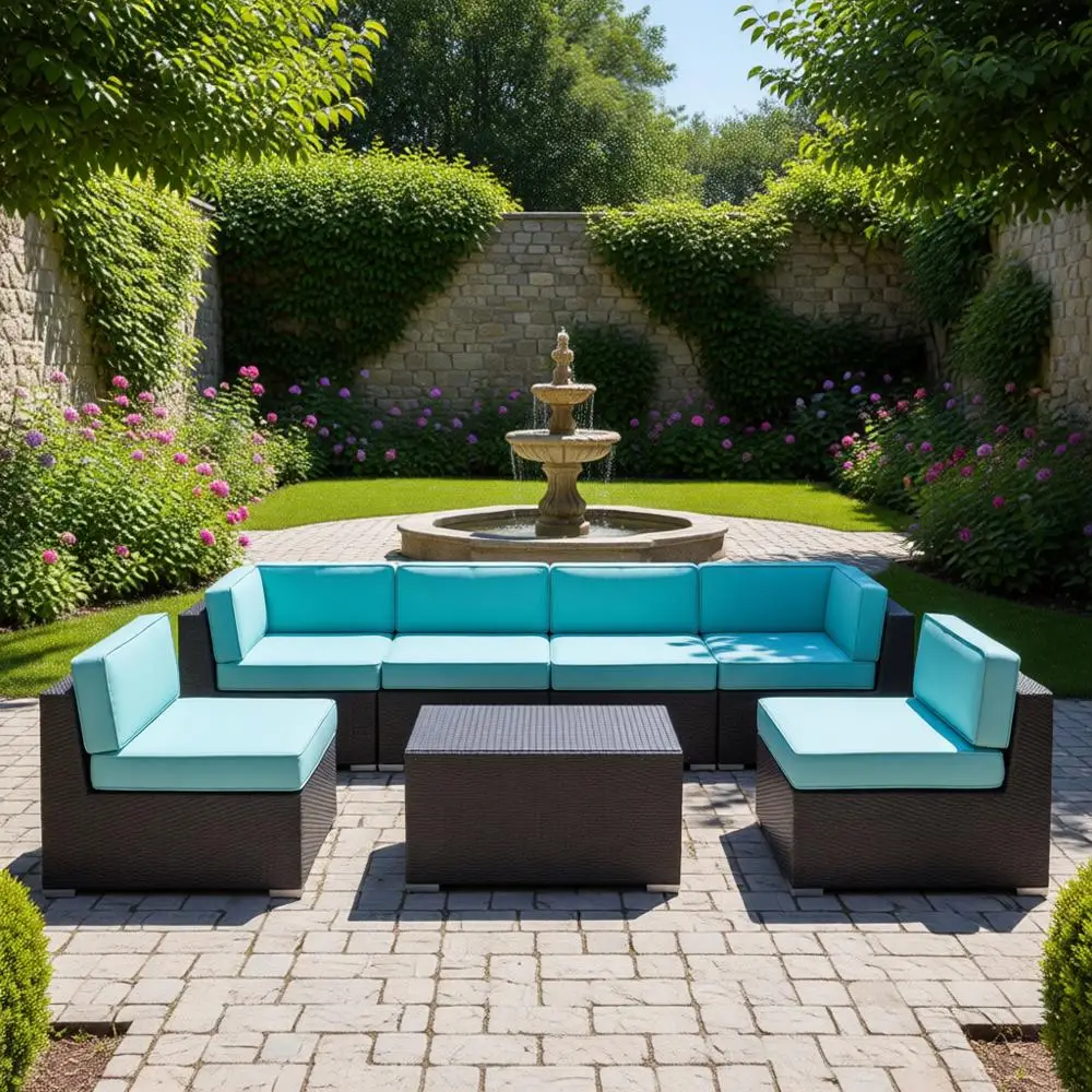 

Waterproof and UV-Resistant Outdoor Furniture Cover for 7-12 Seater Set, 126x63x28, Black