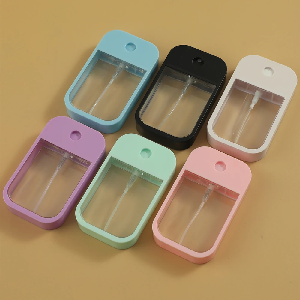 45ml Travel Empty Card Spray Bottle Plastic Press Mini Portable Refillable Hand Sanitizer Perfume Cosmetics Tools