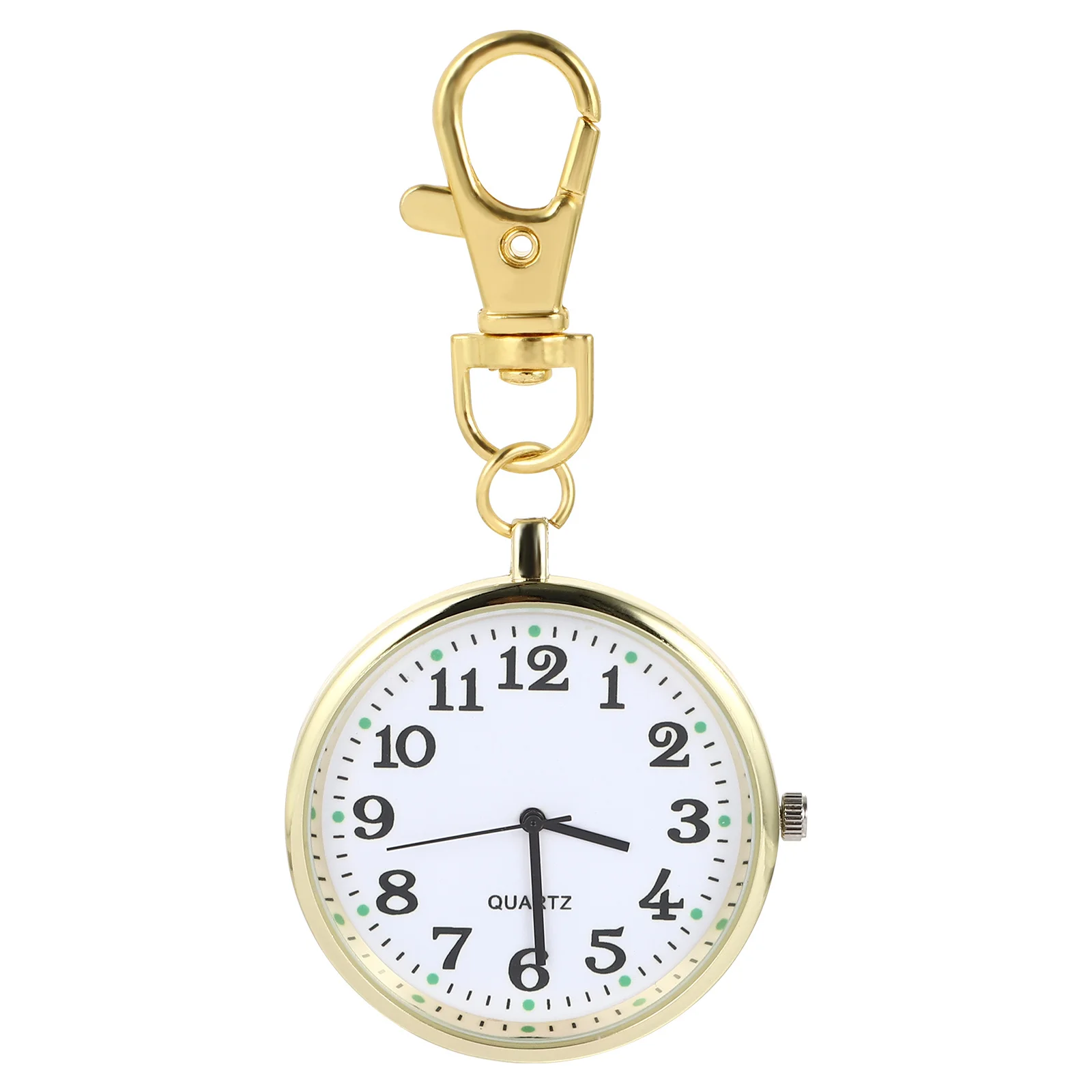 

Luminous Keychain Pocket Watch Large Dial Easy Reading Night Visibility Unisex Vintage Timepiece For Elderly Men Women