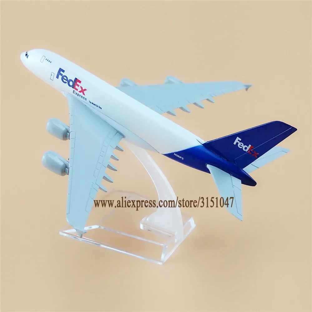 16cm Air American FEDEX Express A380 Airbus 380 Airways Airlines Metal Alloy Airplane Model Plane Diecast Aircraft