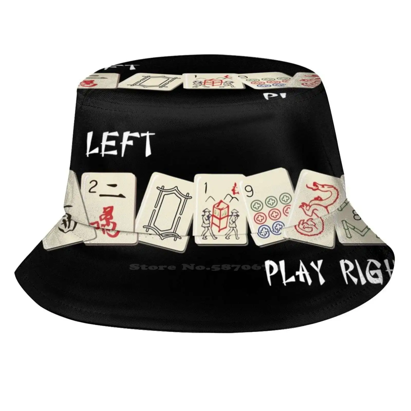 Mahjongg Time! Fisherman's Hat Bucket Hats Caps Mahjongg Tiles Mah Jongg