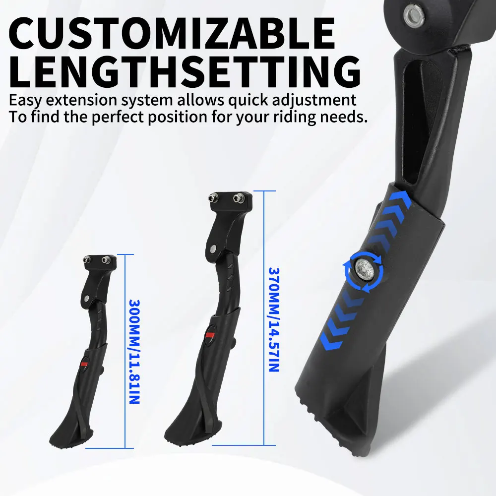 Motorcycle Adjustable Foot Side Kick Stand Kickstand Aluminum For Ridstar Q20 Electric Dirt Bike E-bike Motorcycles Accessories