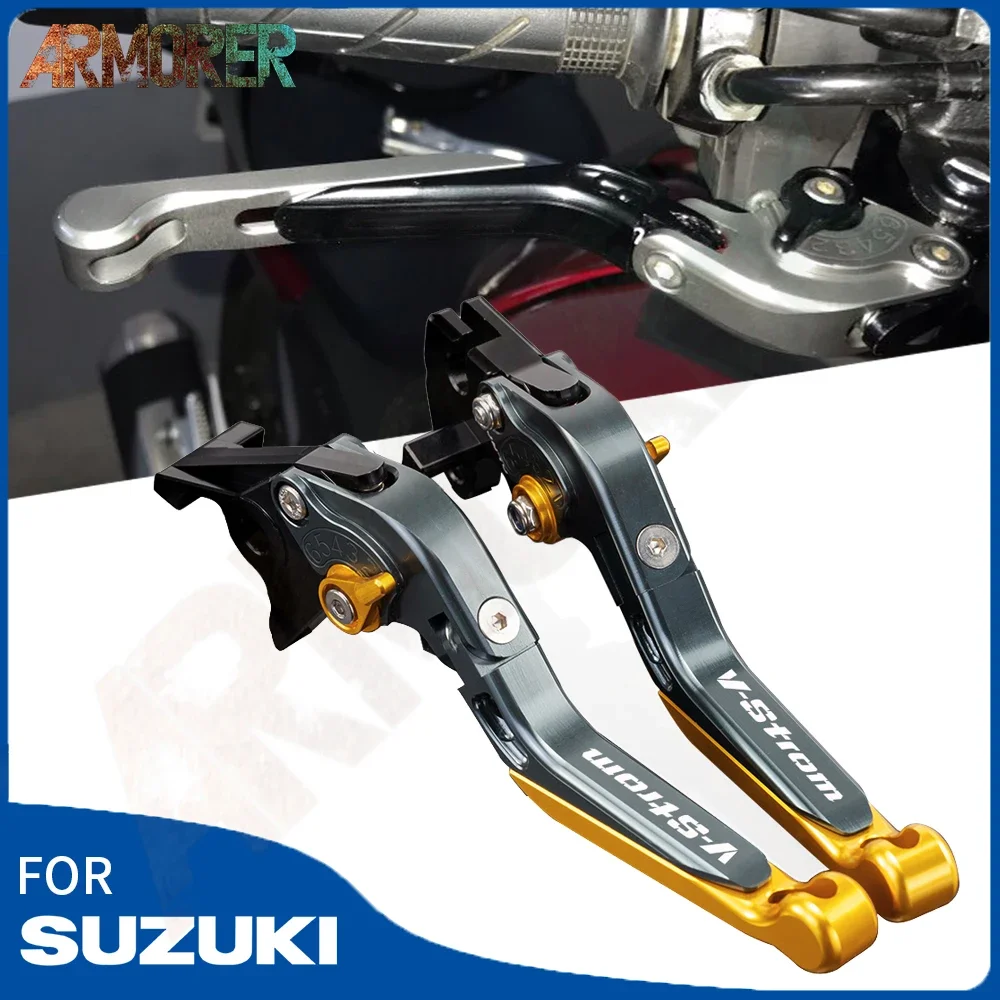 Motorcycle Accessories For Suzuki v-strom 650/xt dl650 dl 650 vstrom v strom 650 Adjustable Folding Brake Clutch Lever 2011-2022