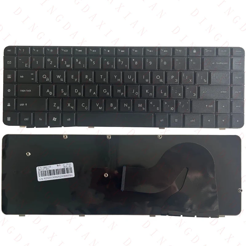 Teclado ruso F+ para HP Compaq Presario 56 62 CQ56 G56 CQ62 G62 RU teclado negro AEAX6U00210 9Z.N4SSQ.001 AEAX6U00110