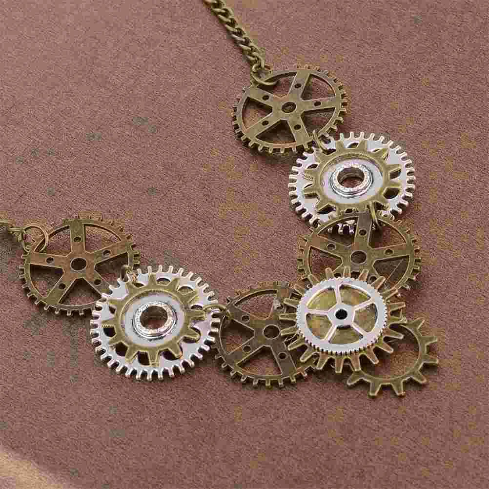 Steam Gear Pendant Neck Accessories Gift Necklace Necklaces Creative Elegant Jewelry