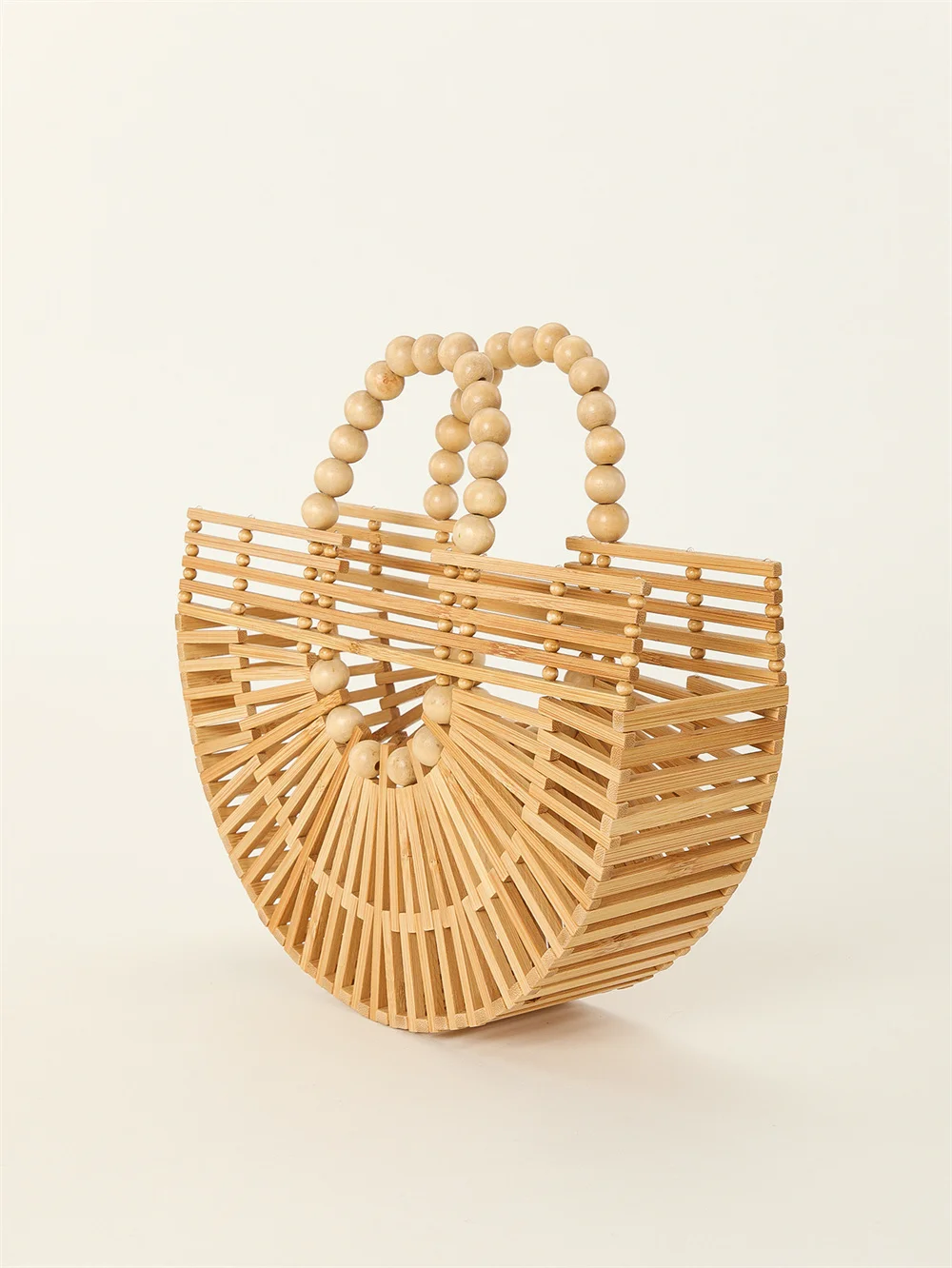 

Womens Bamboo Handbag Handmade Large Tote Bag Straw Beach Bags Beach Purse,Phone Bags